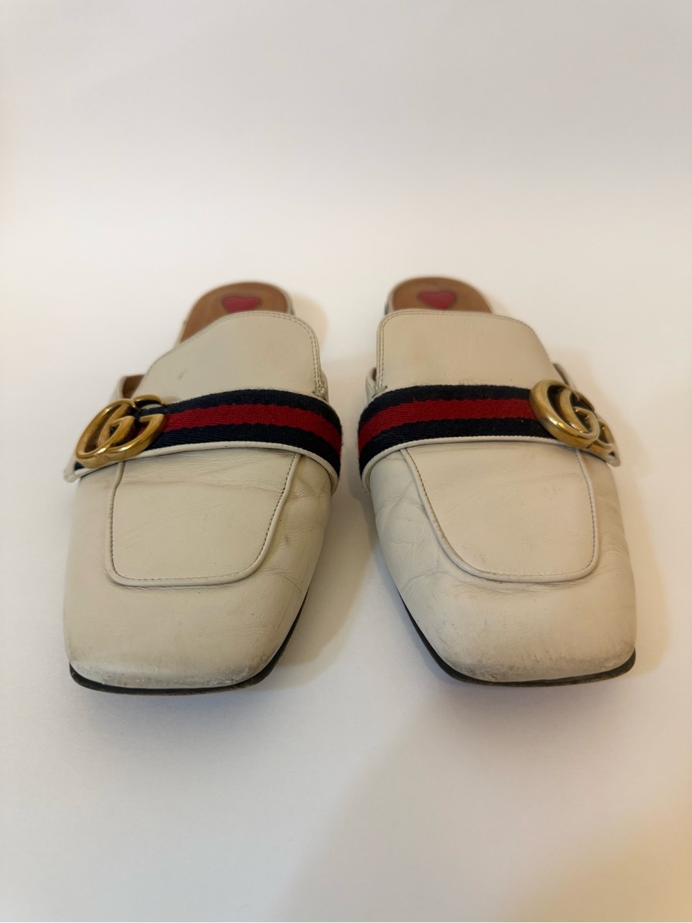 Gucci Women’s Peyton Leather Mule White size EU 39/US 9 - Picture 4 of 10